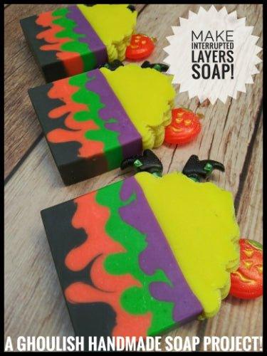 Interrupted Layers for Spooky Soap Making! - Nurture Soap