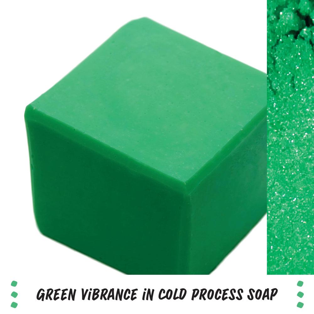 Green Vibrance Mica - Nurture Soap