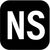 NS black and white logo icon for Nurture Handmade