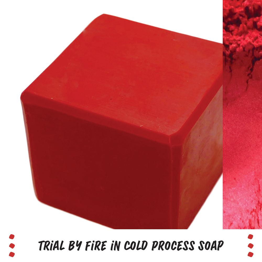 Trial by Fire Red Mica Blend - Nurture Soap